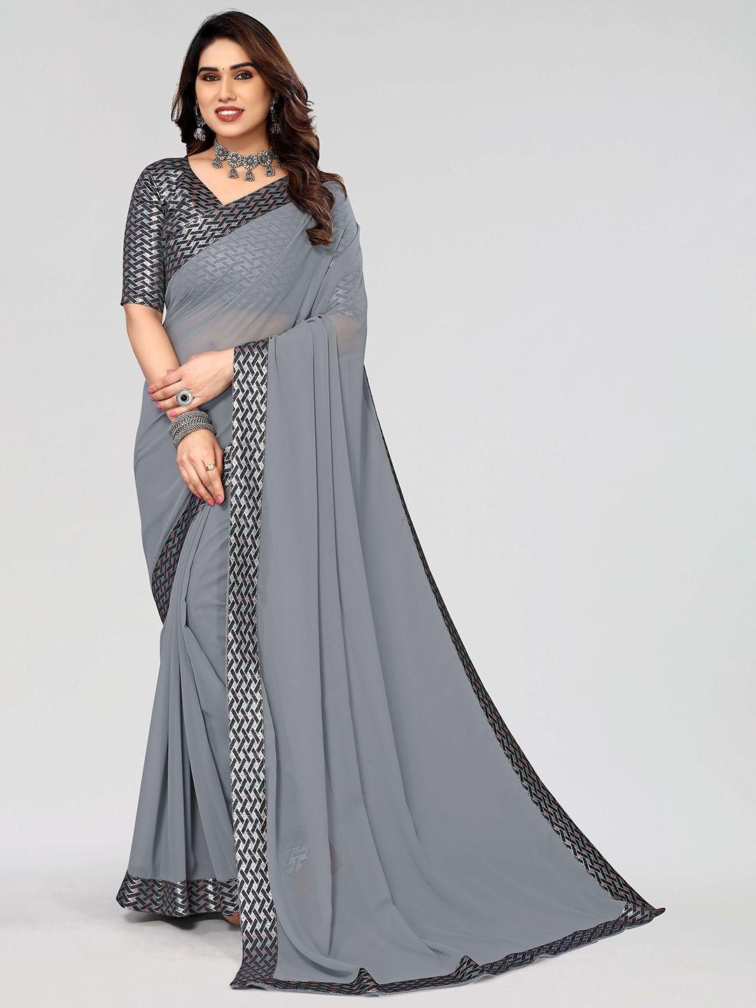 magmina zari pure georgette saree