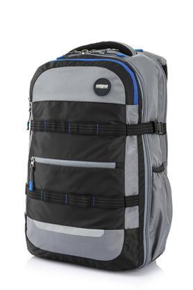 magna cotton 2 compartment laptop unisex backpack - black
