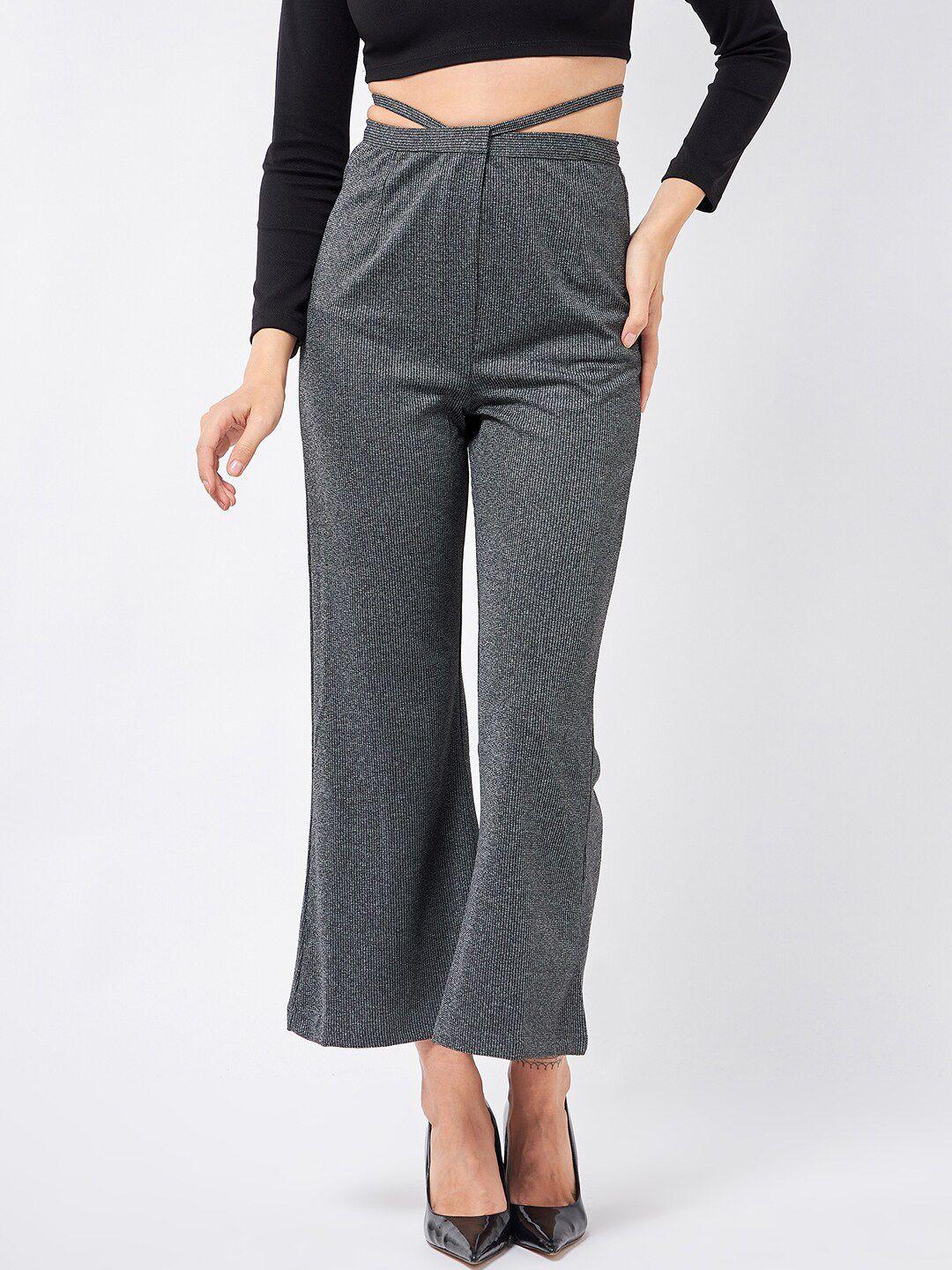 magre women grey original flared trouser