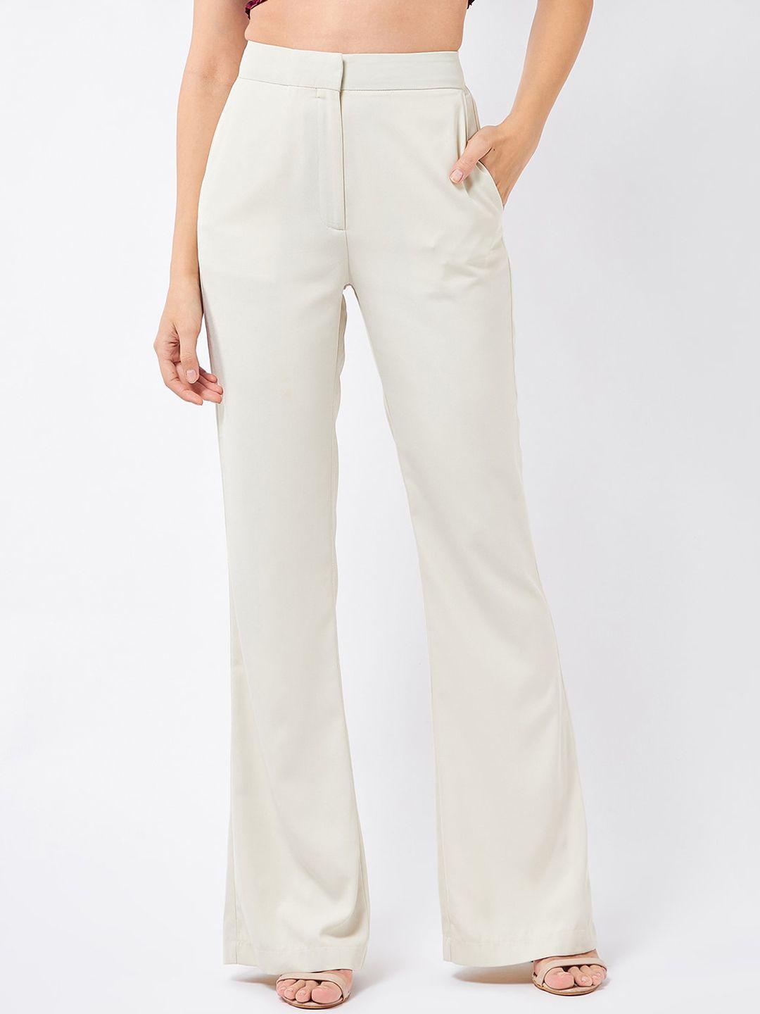 magre women relaxed flared high-rise regular trousers