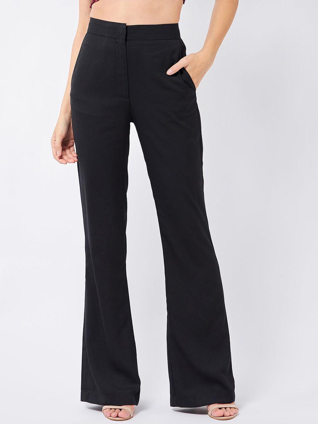 magre women relaxed flared high-rise trousers