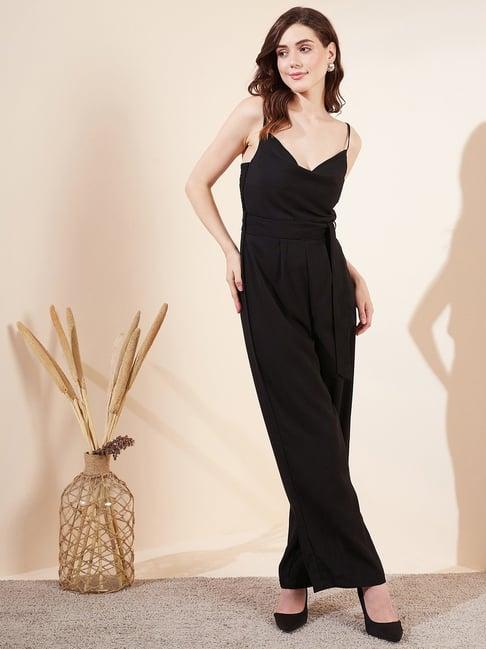 magre black maxi jumpsuit