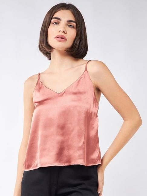 magre peach regular fit cami top