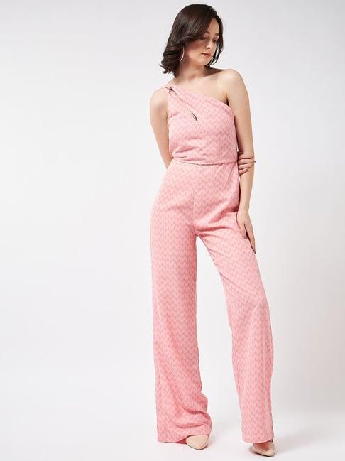 magre pink printed jumpsuit