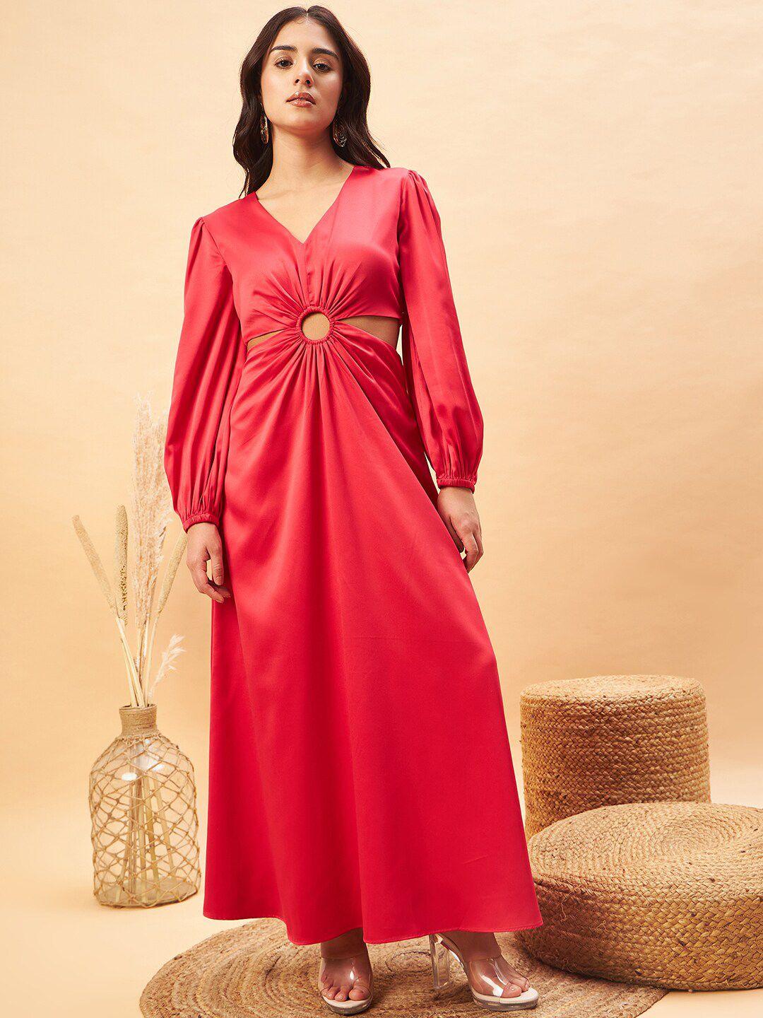 magre red dress