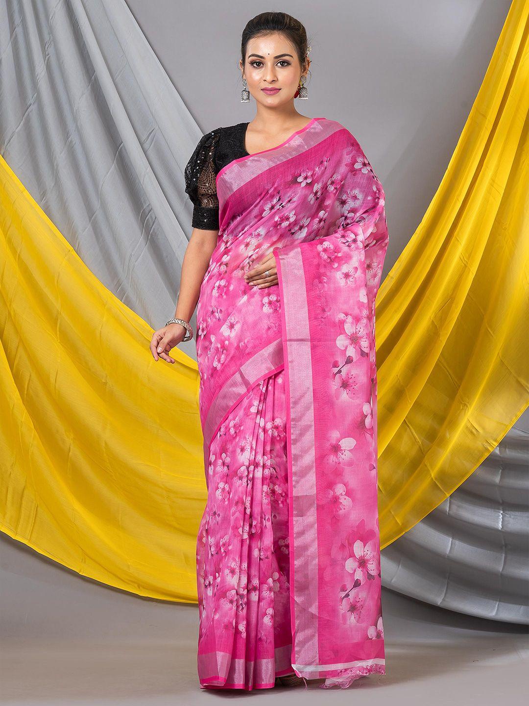 mahalasa floral printed saree