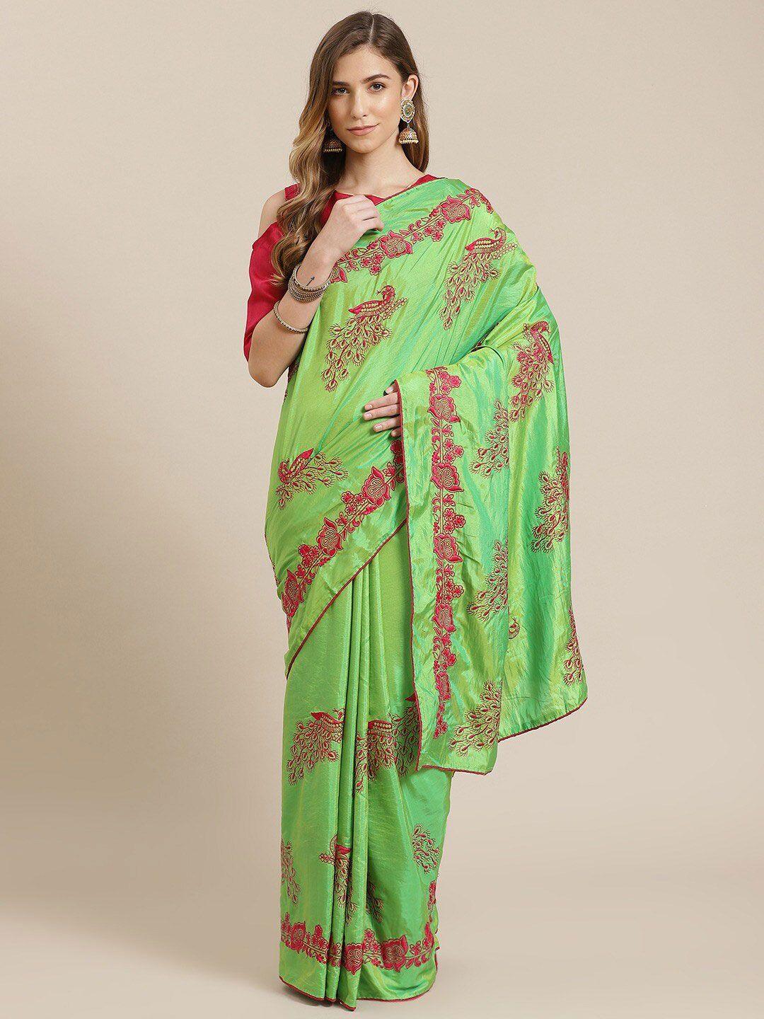 mahalasa green saree