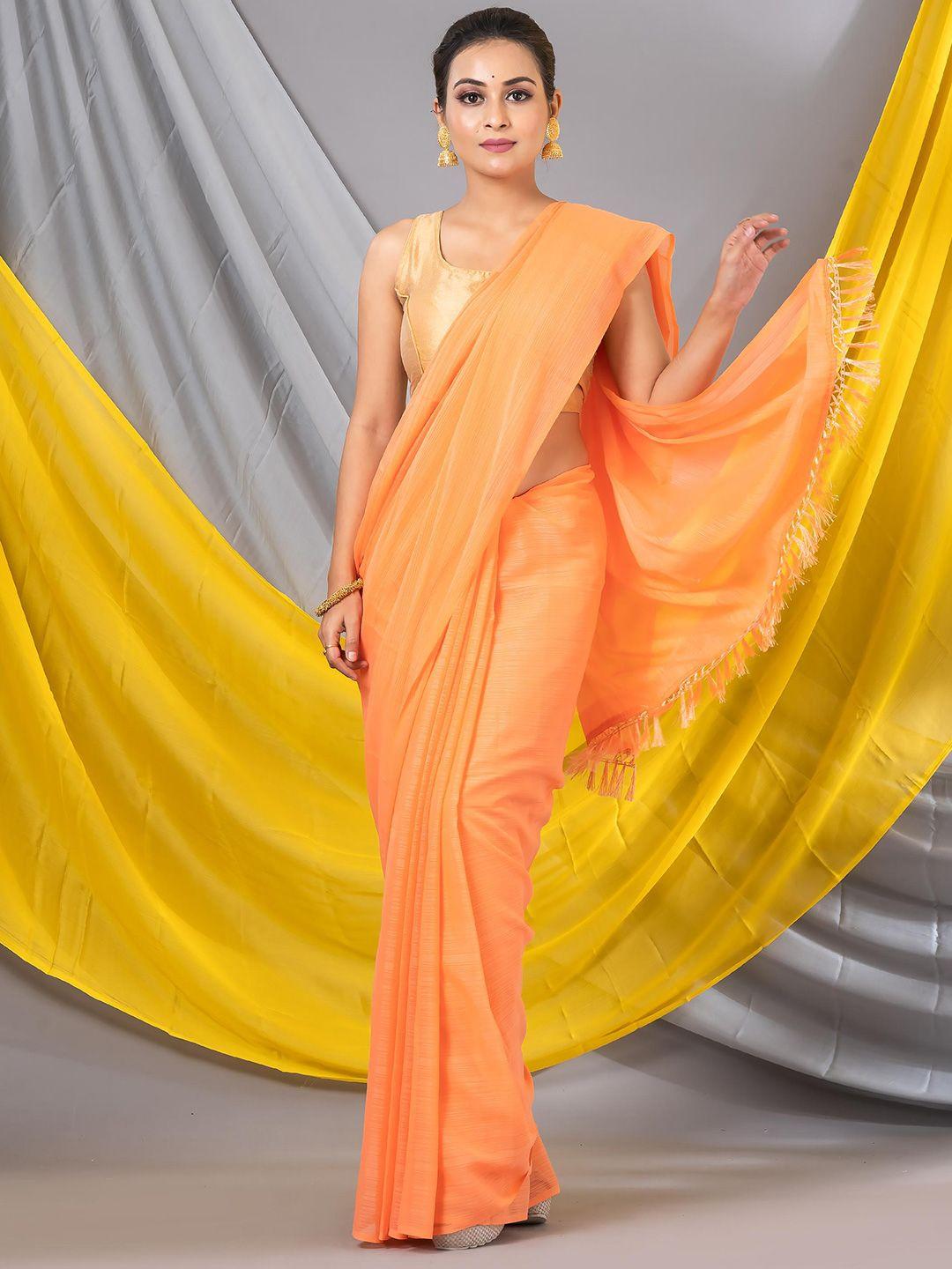 mahalasa solid no border saree