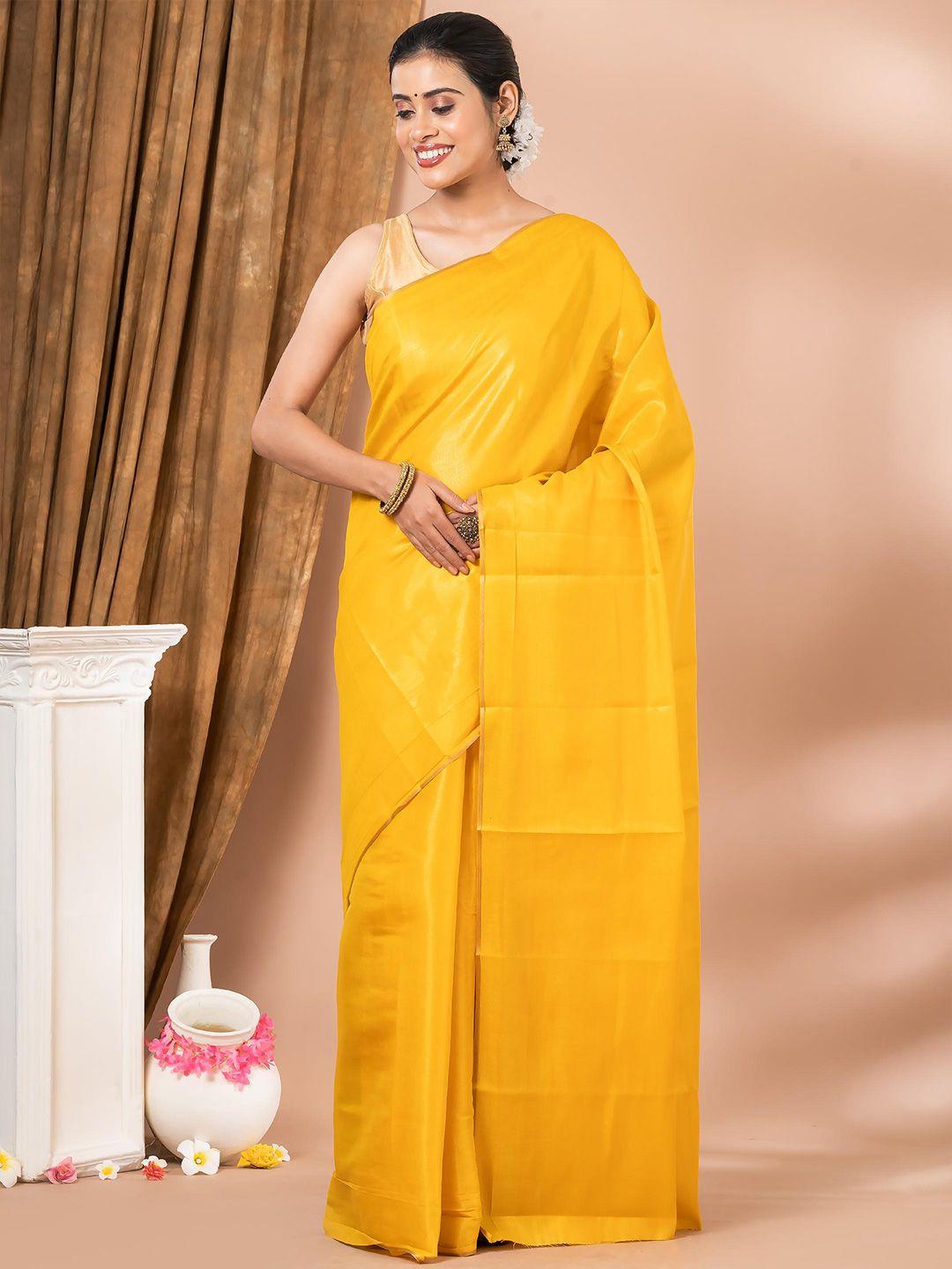 mahalasa solid no border saree