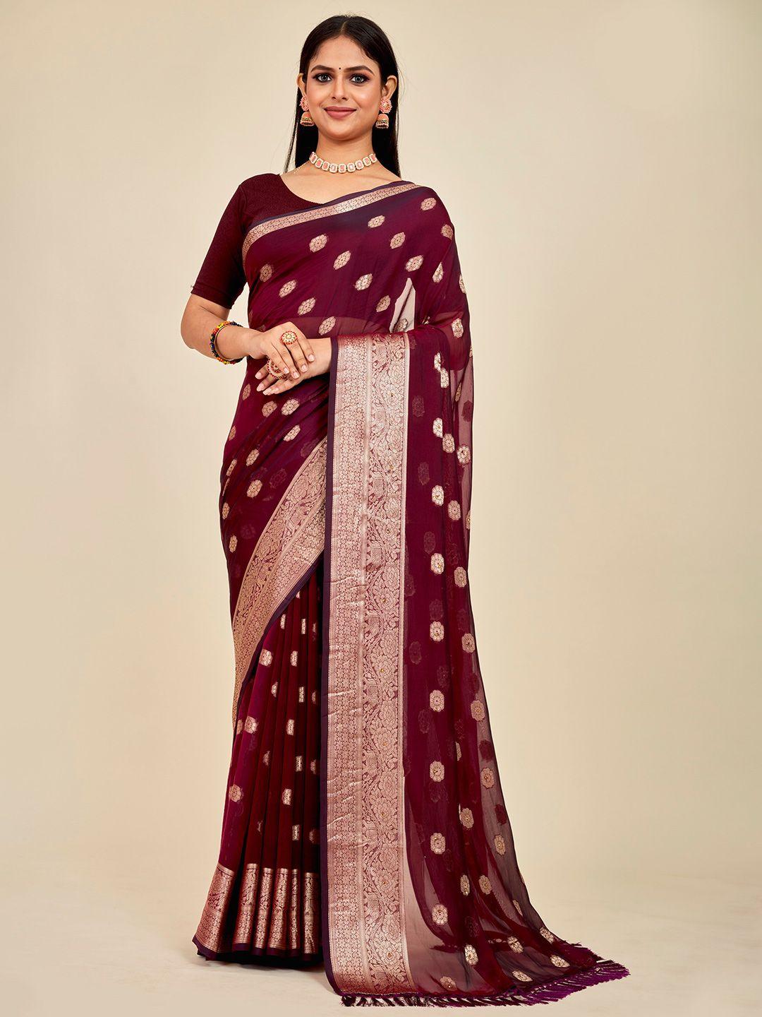 mahalasa woven design zari pure silk saree