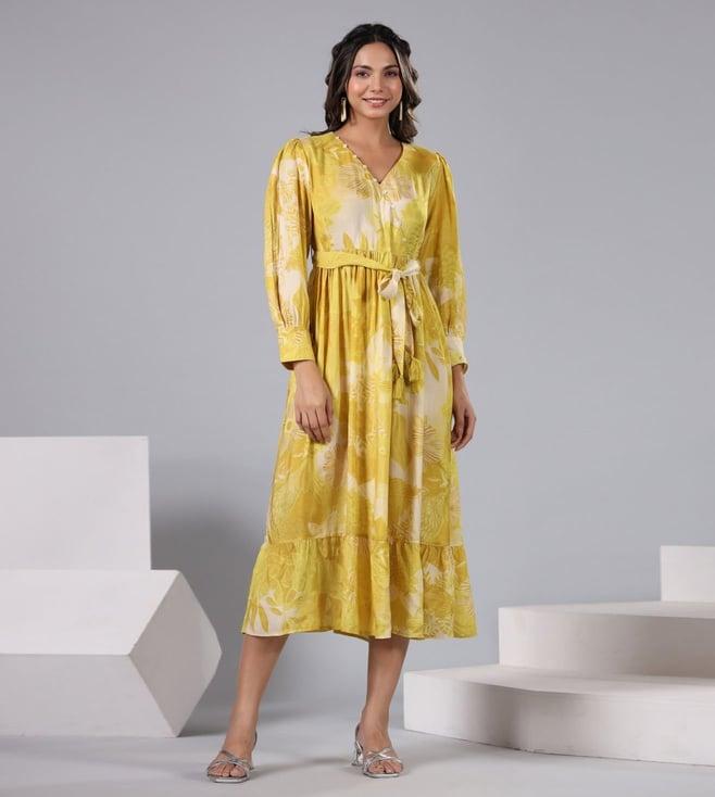 mahee jaipur yellow sassy muslin summer dress