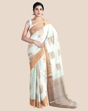 maheshwari silk cotton saree zari border