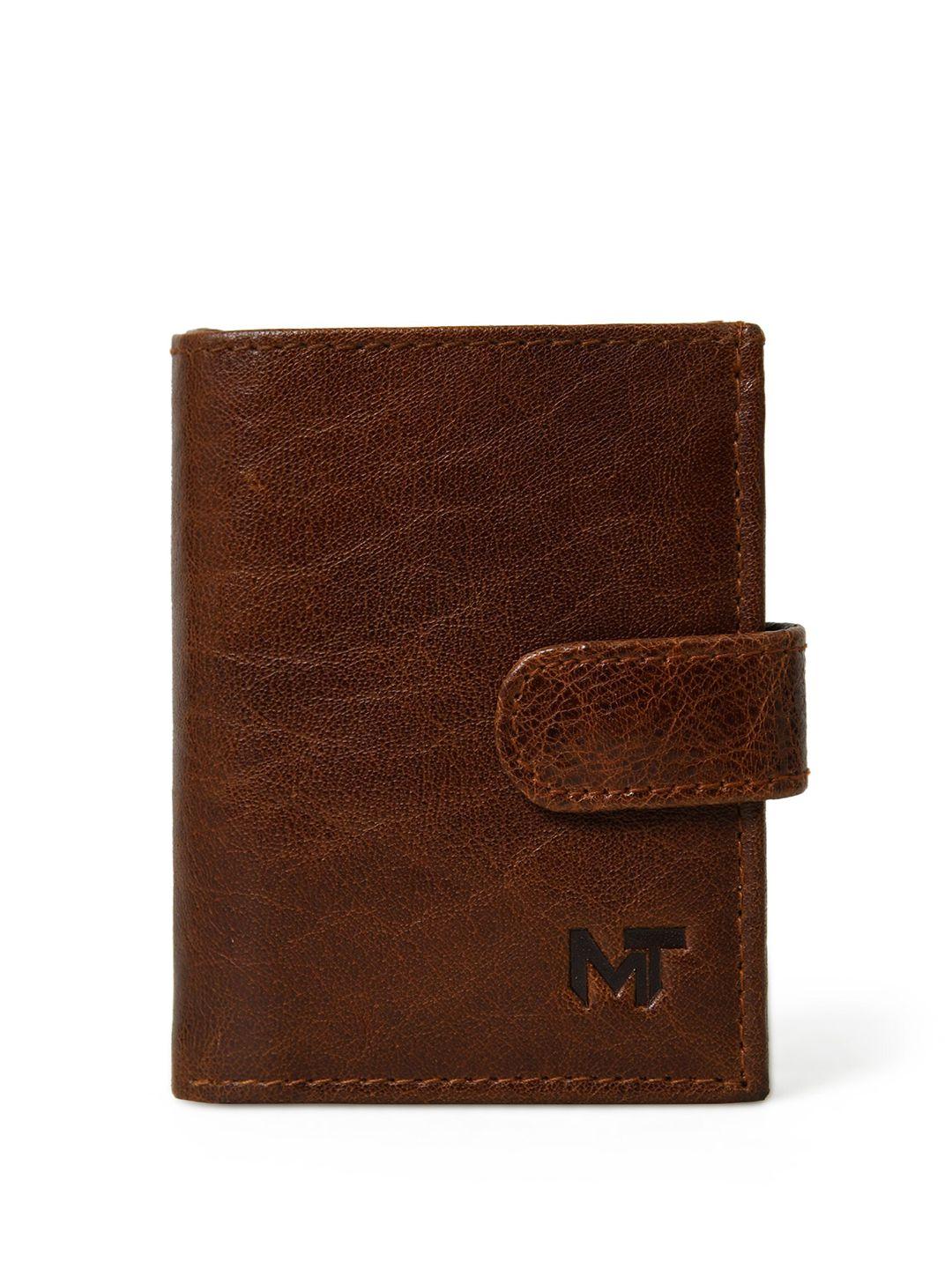 mahetri men leather three fold wallet