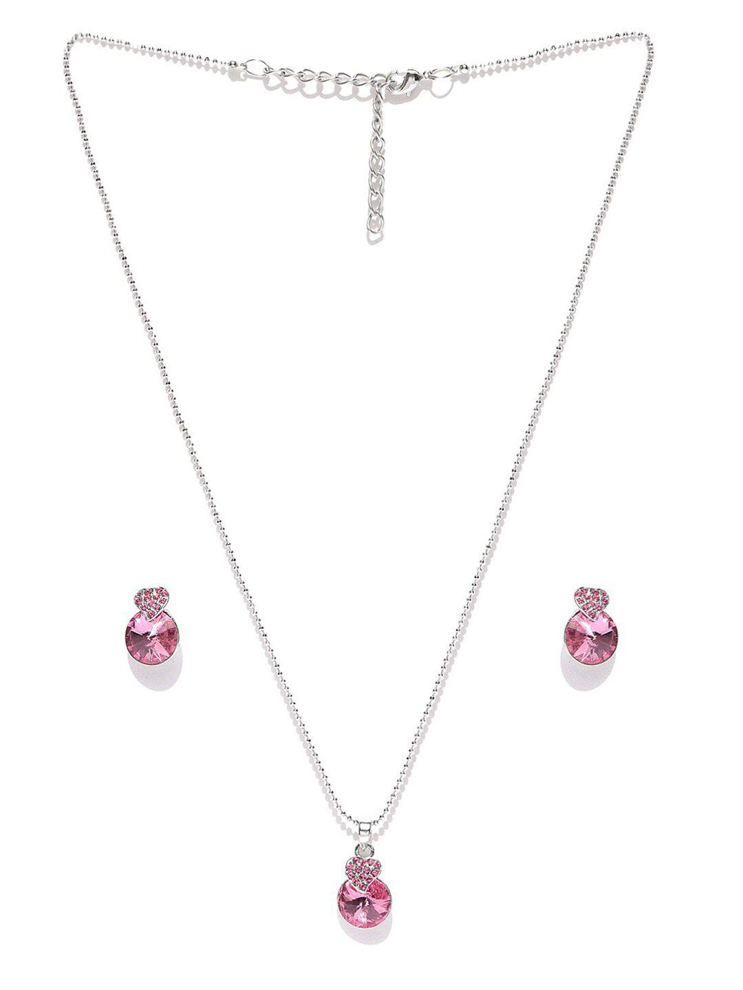 mahi women pink necklace and chains