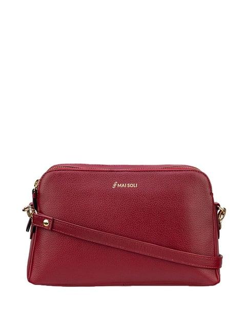 mai soli emma crossbody medium sling bag - berry