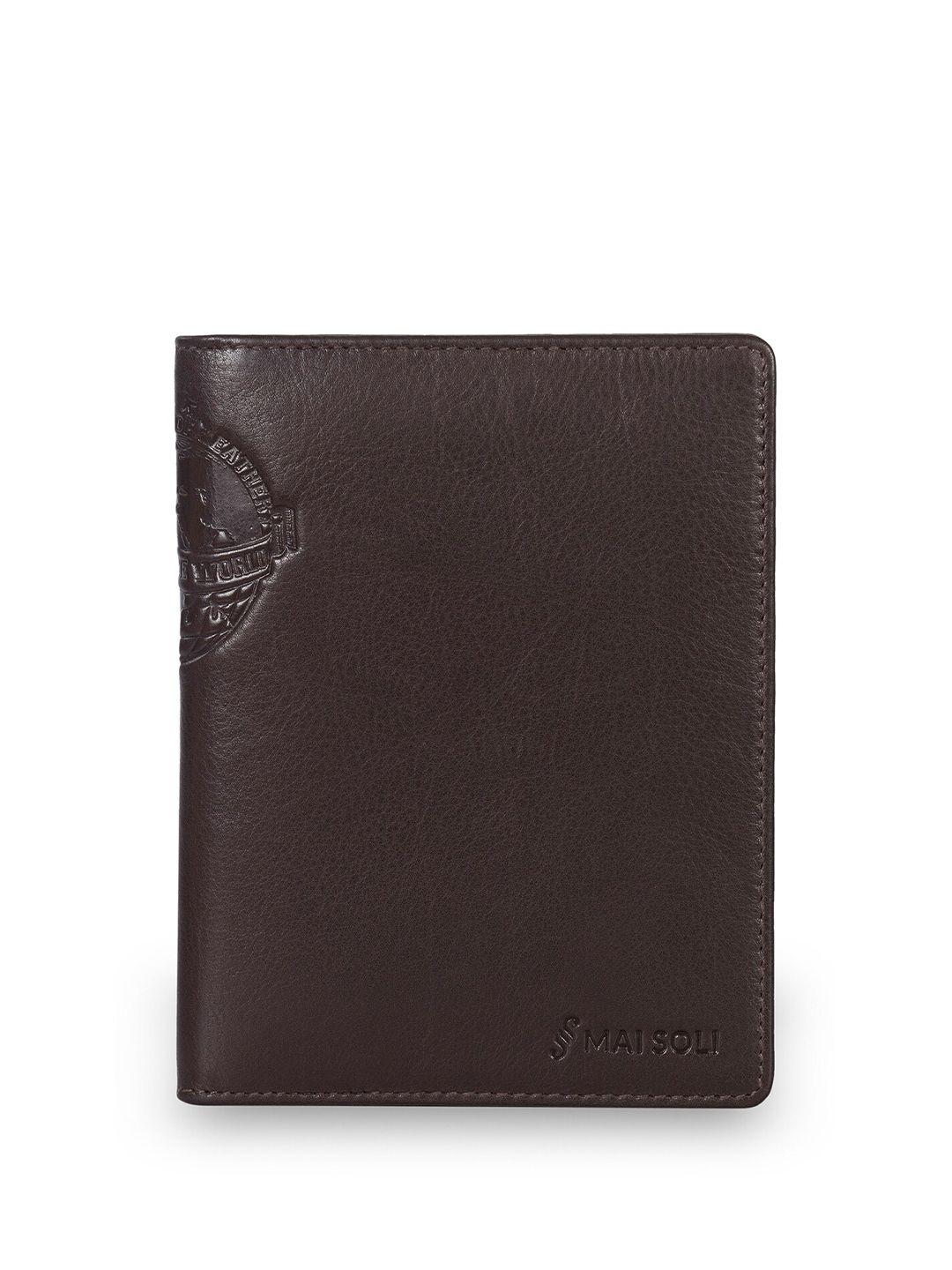 mai soli unisex textured genuine leather harbor travel wallet