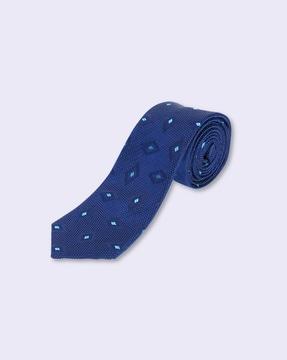 mainline geometric pattern jacquard tie
