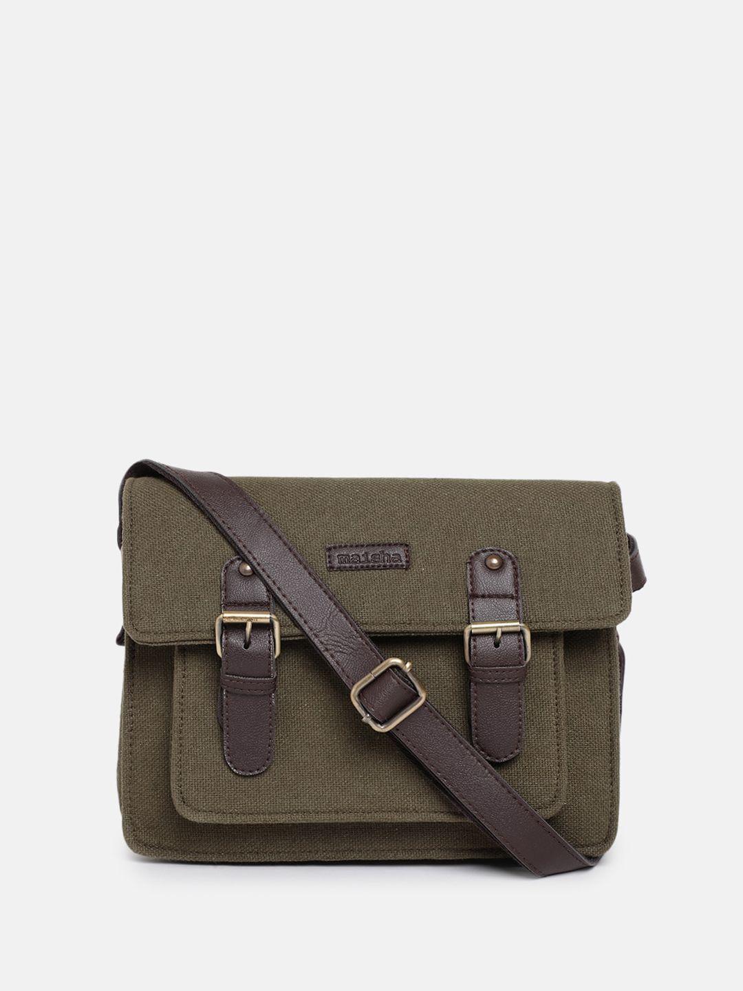 maisha buckle detail satchel bag