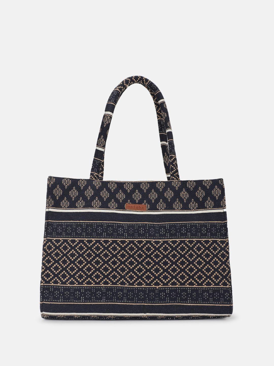 maisha ethnic motifs self design shopper tote bag