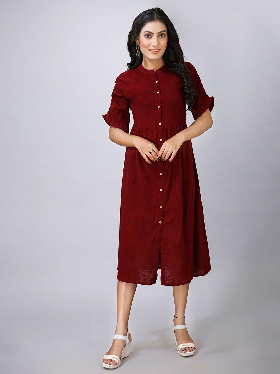 maiyee maroon dress