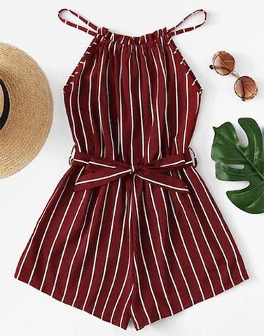 majestic in maroon romper