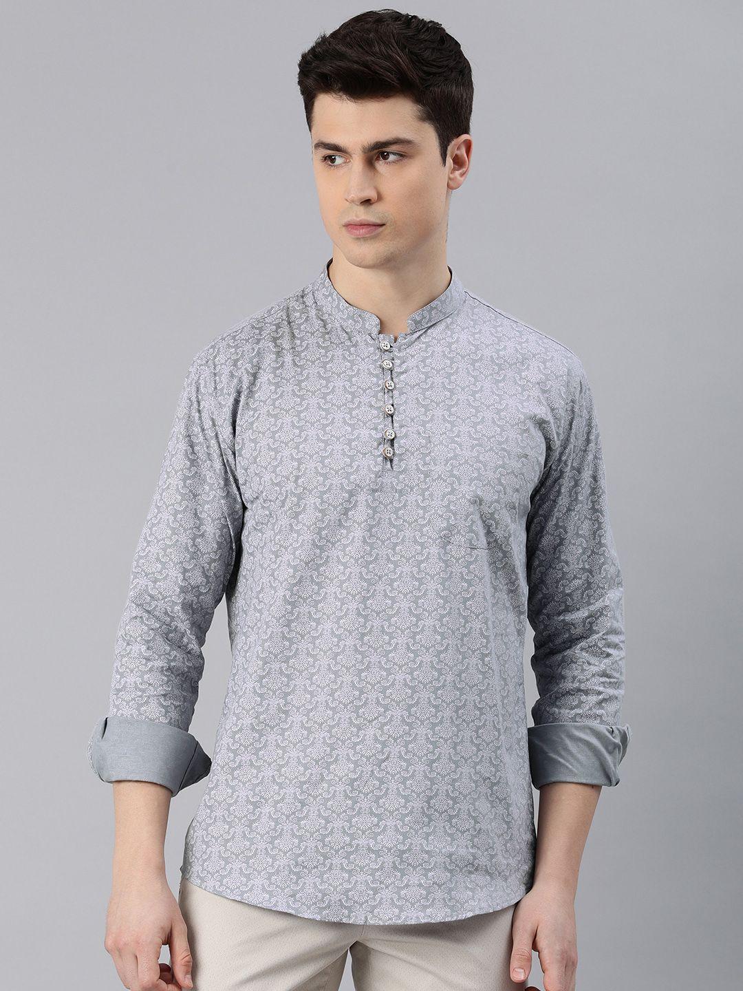 majestic man men ethnic motifs printed kurta