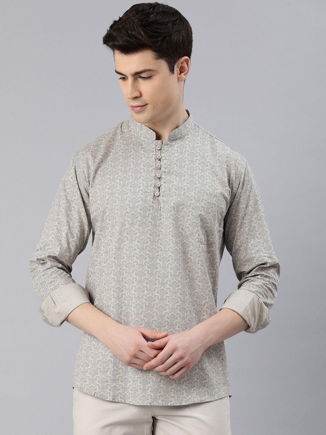 majestic man men ethnic motifs printed kurta