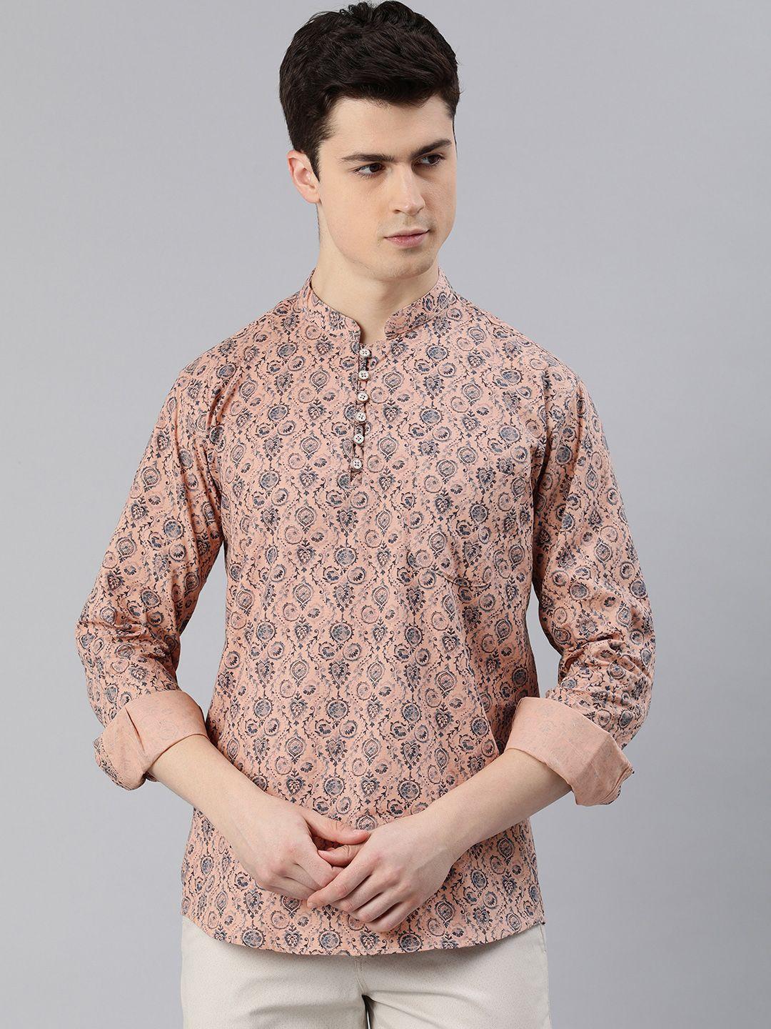majestic man men ethnic motifs printed kurta