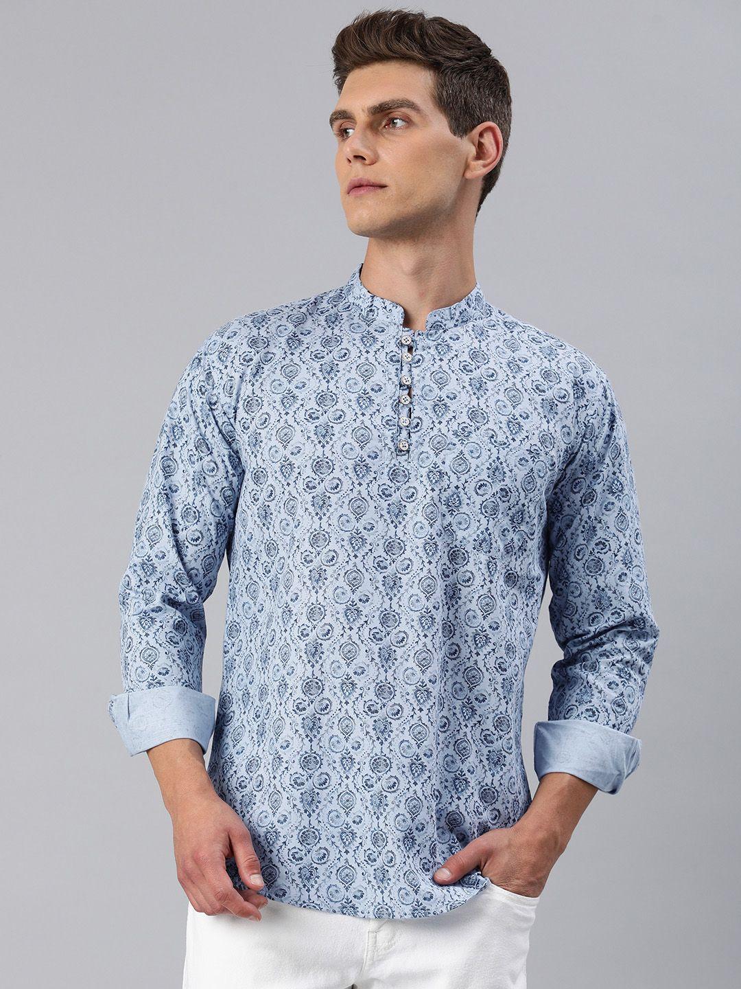 majestic man men ethnic motifs printed kurta