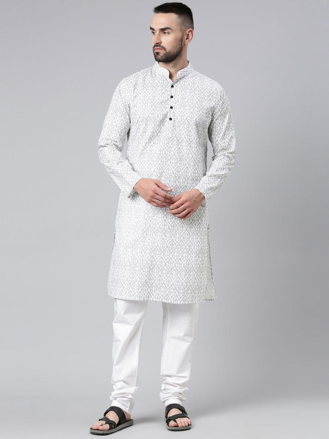 majestic man men ethnic motifs printed kurta