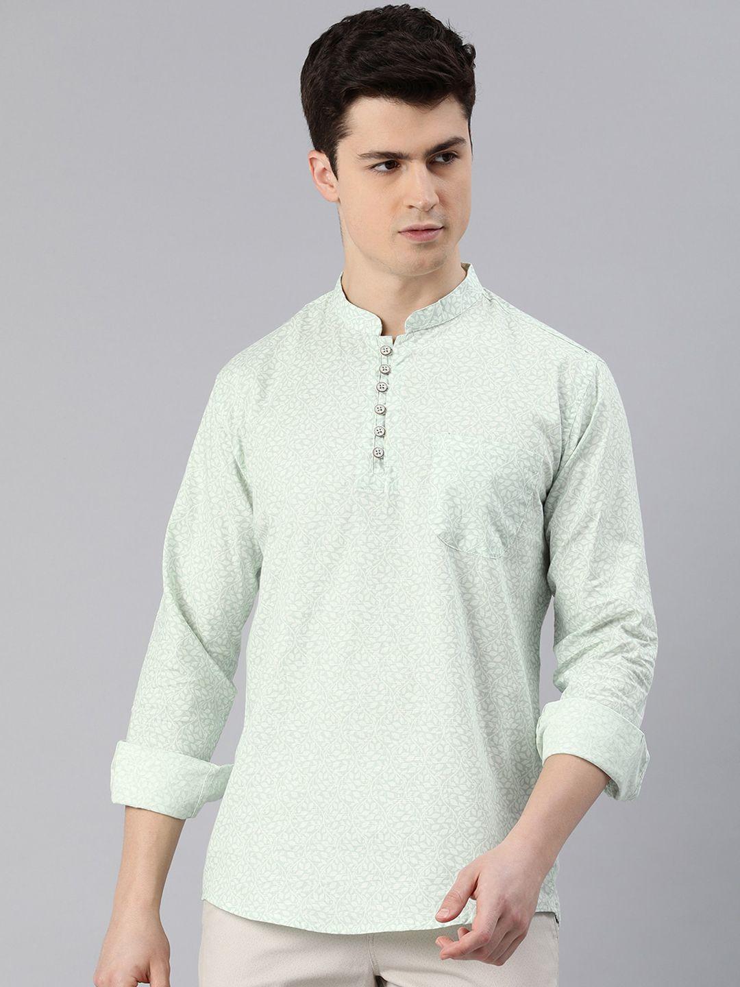 majestic man men geometric thread work kurta