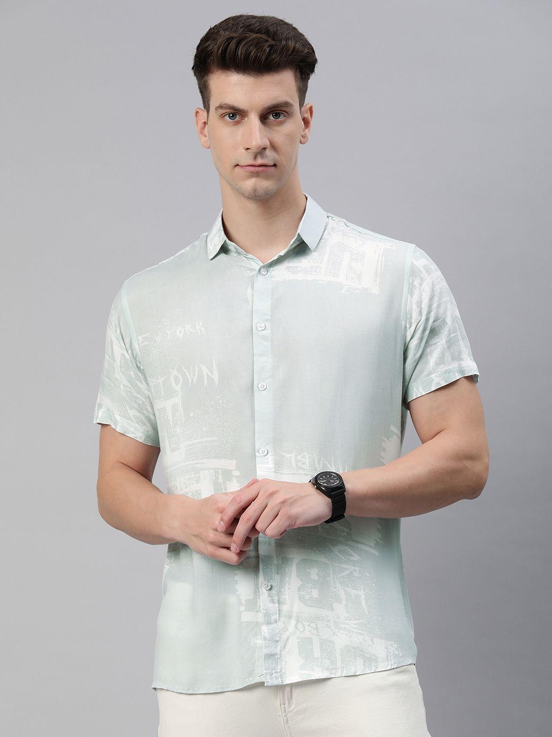 majestic man men half sleeves casual shirt