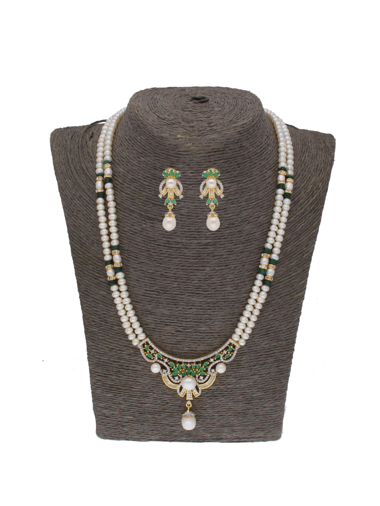 majestic pearl necklace set