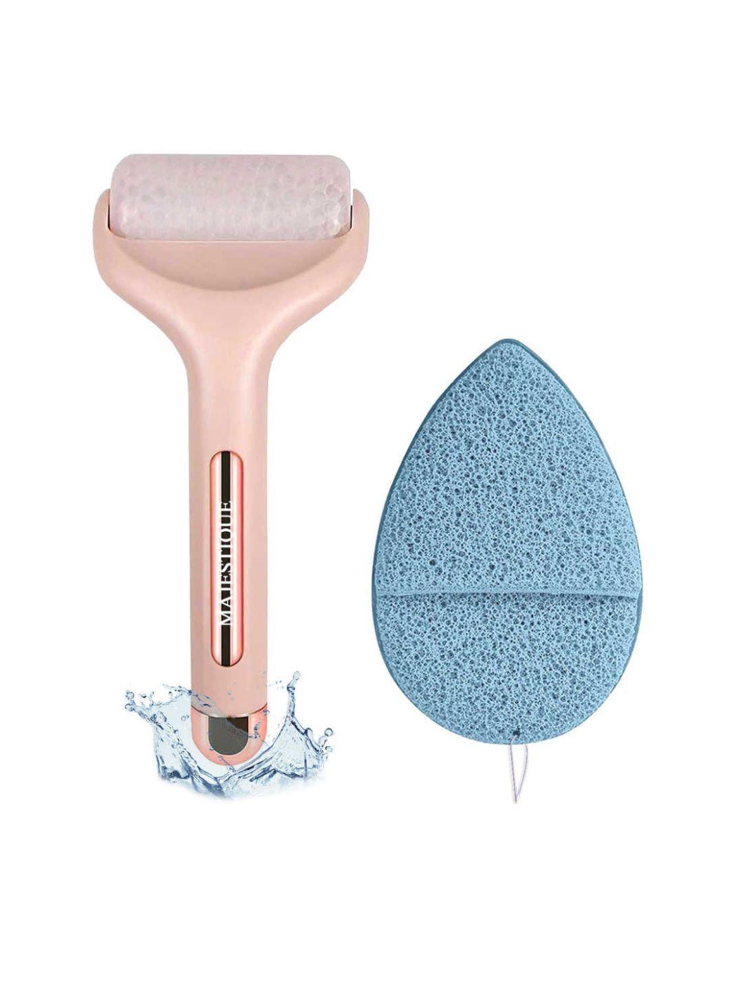 majestique facial cleaning sponge with ice roller massager