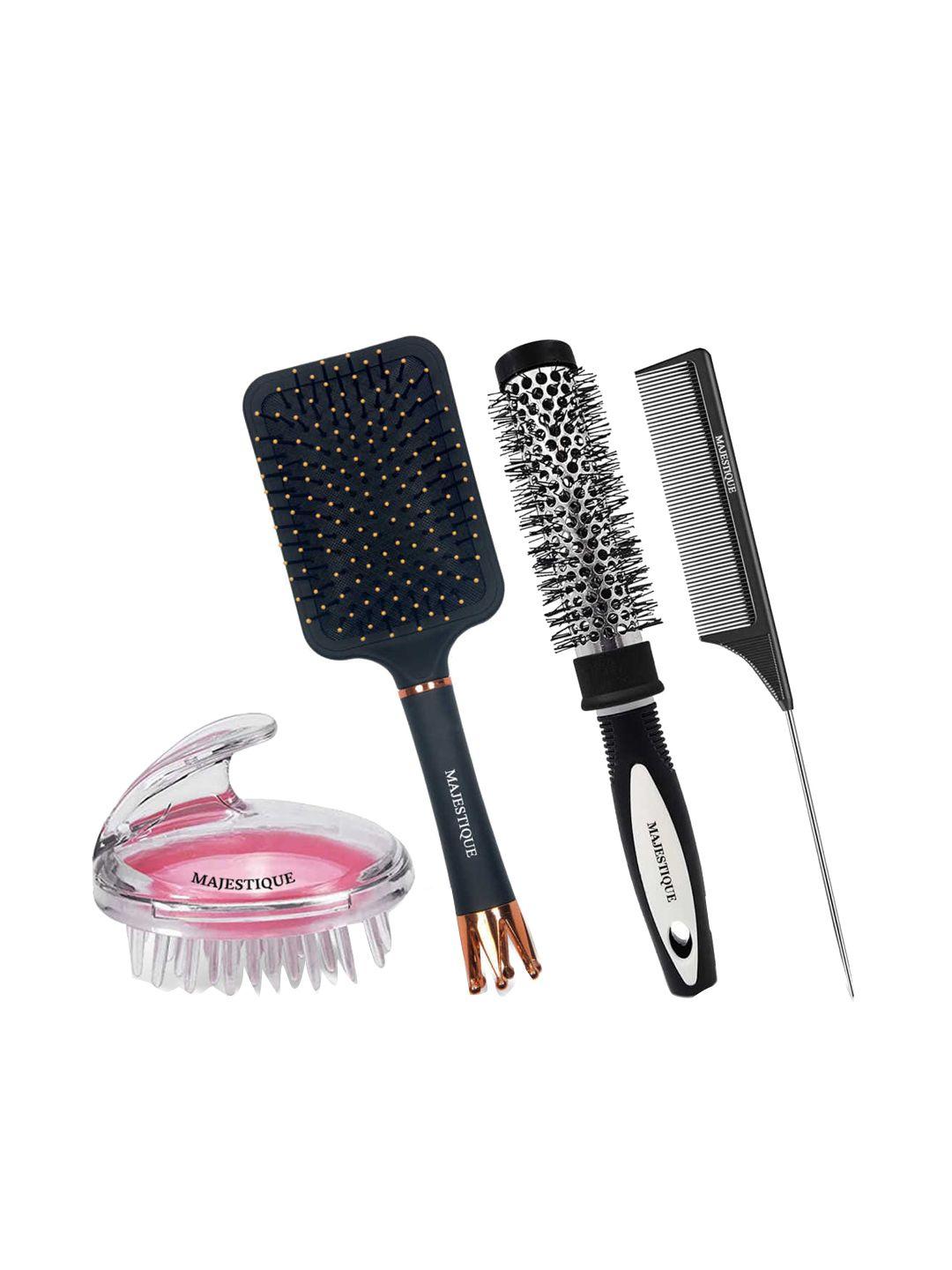 majestique set of 4 hair brush & comb