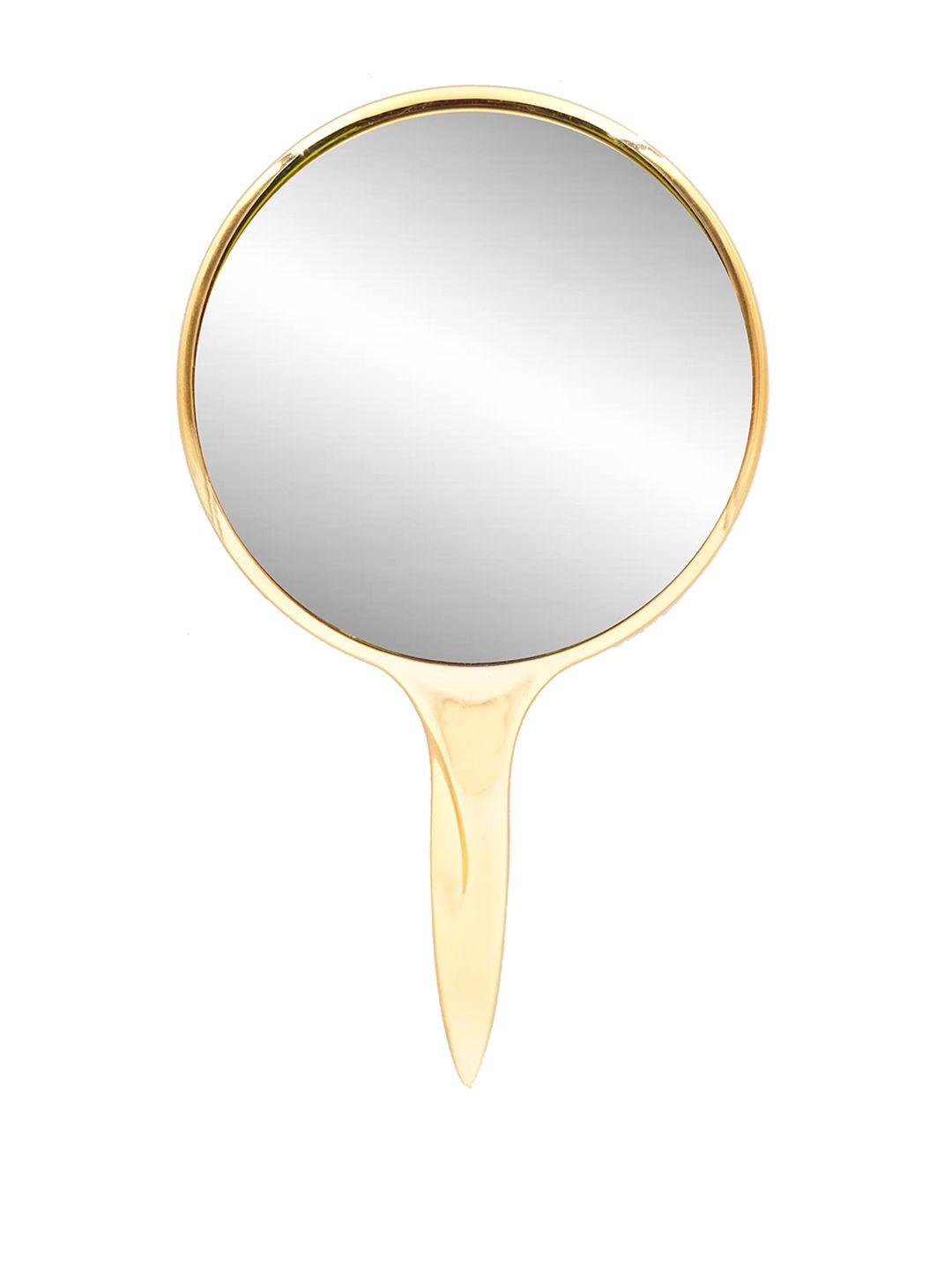 majestique vintage single-sided handheld mirror - gold