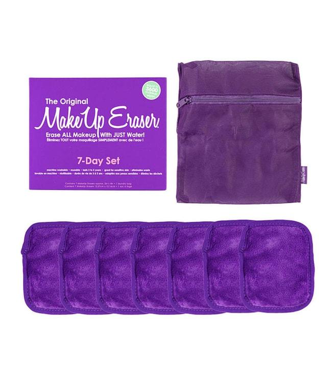 makeup eraser queen purple 7-day set, pack of 8