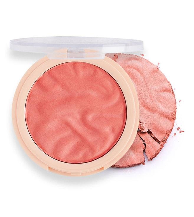 makeup revolution blusher reloaded rhubarb & custard - 7.5 gm