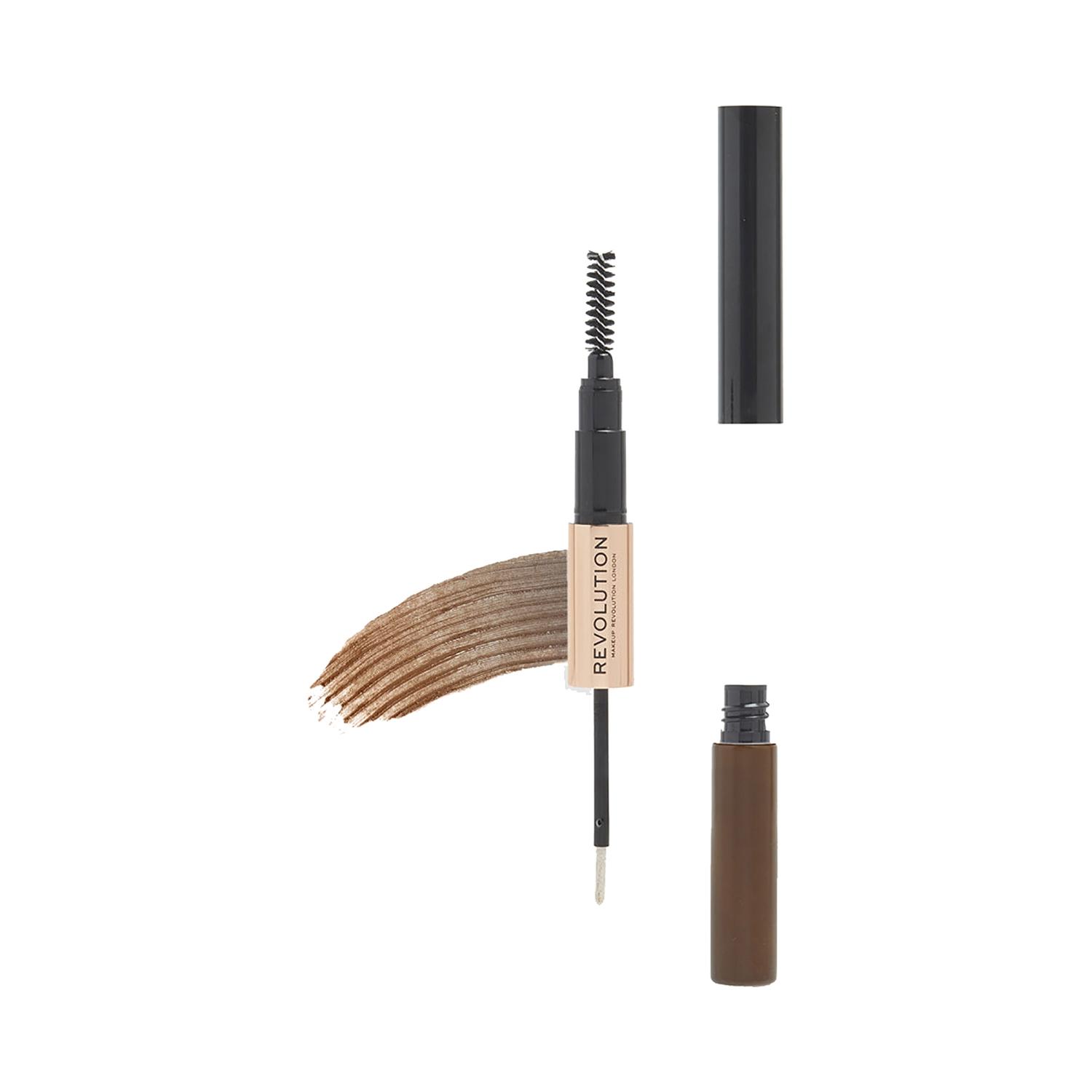 makeup revolution color adapt brow tint - brown (2.56ml)