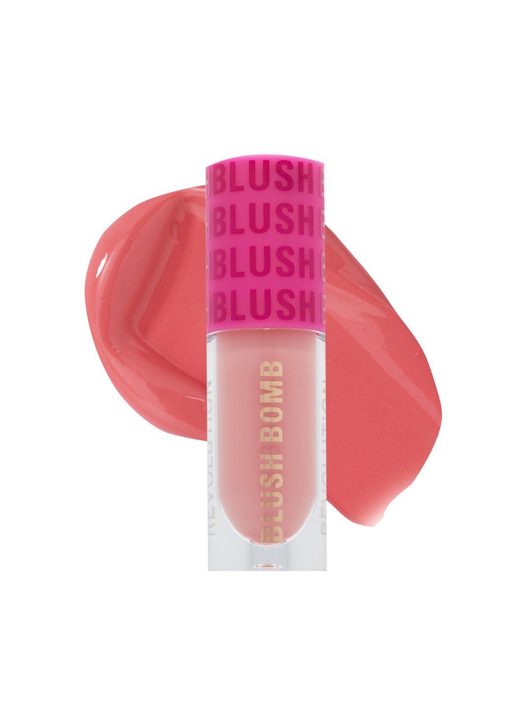 makeup revolution london blush bomb cream blusher with vitamin e 4.6 ml - dolly rose