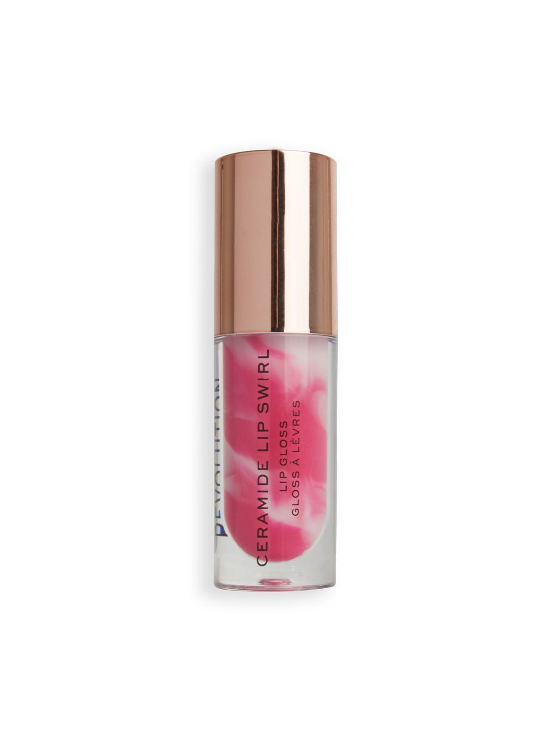 makeup revolution london ceramide lip swirl hydrating lip gloss 4.5ml - berry pink