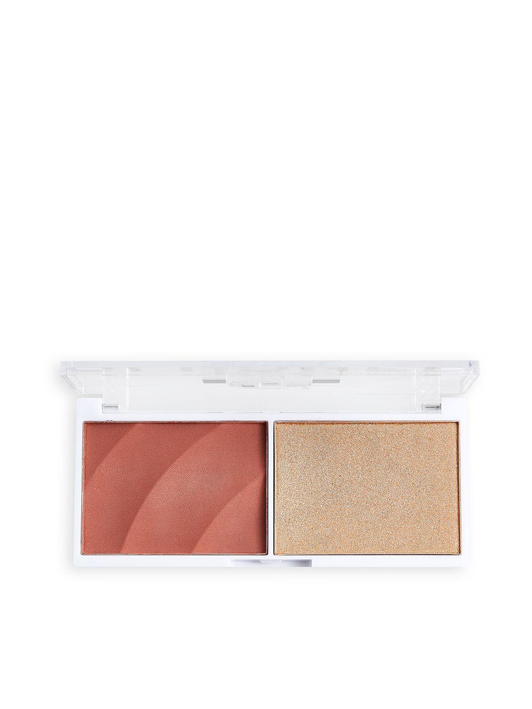 makeup revolution london colour play duo blush & highlighter - kindness