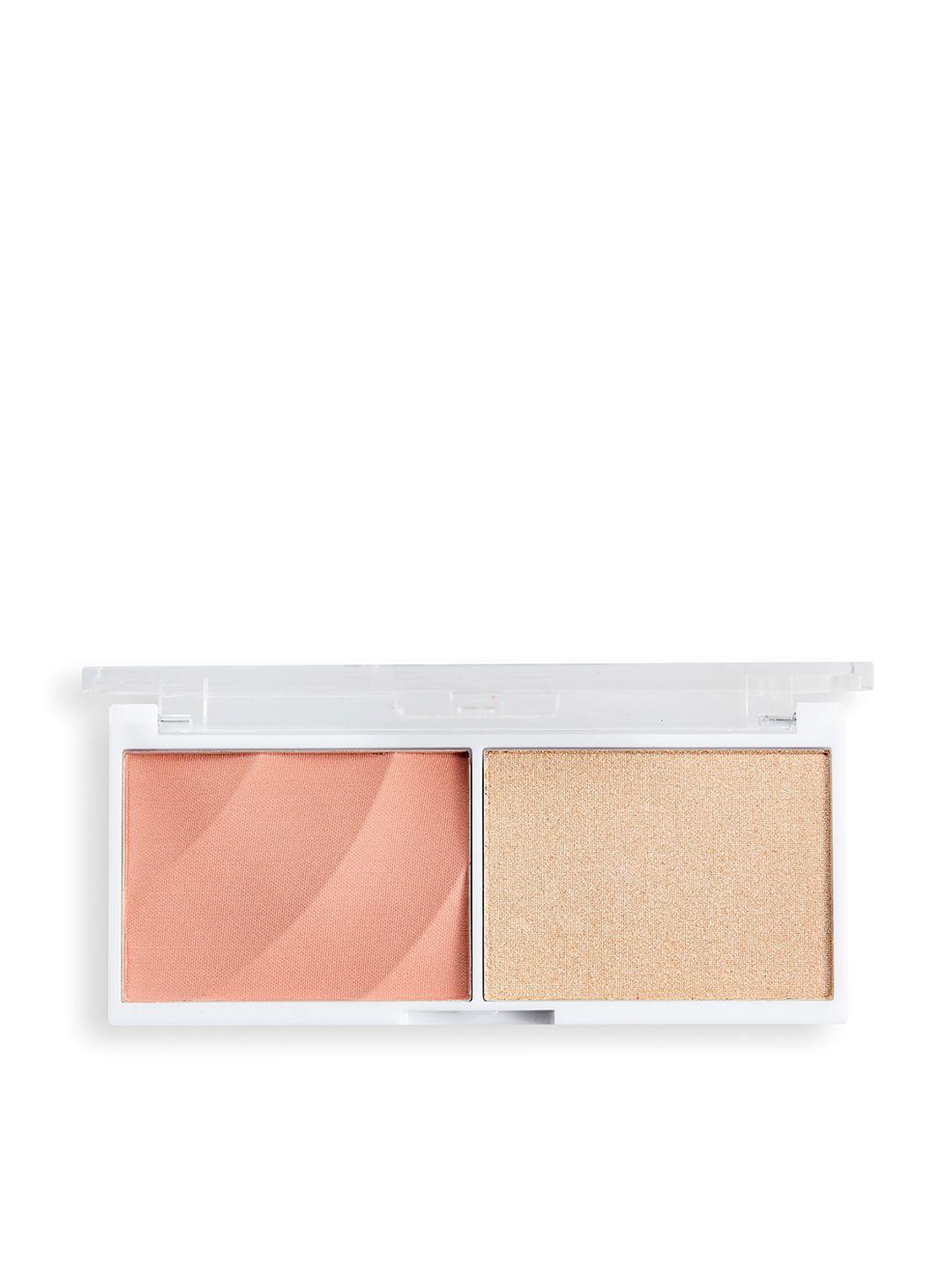 makeup revolution london colour play duo blush & highlighter - sweet