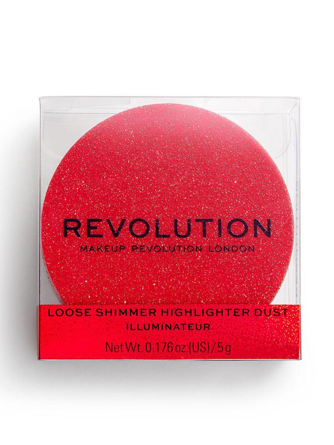 makeup revolution london precious stone loose shimmer highlighter dust - ruby crush 5g