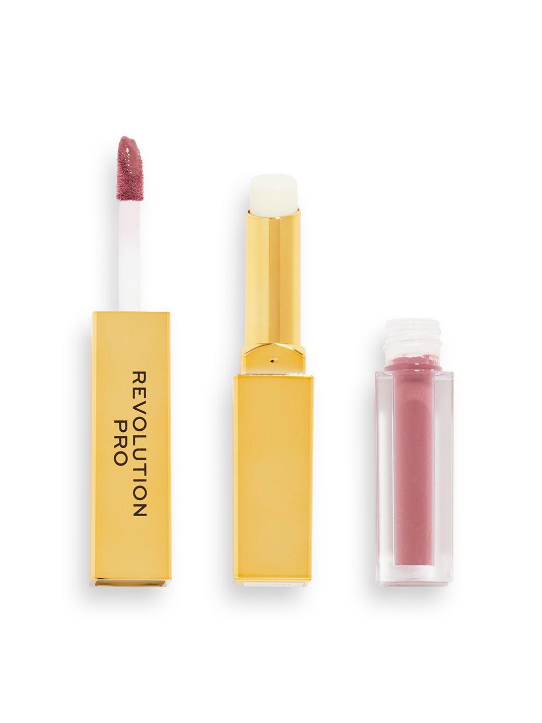 makeup revolution london pro supreme stay 24h matte lip duo lipstick 1.5 g - seclusion