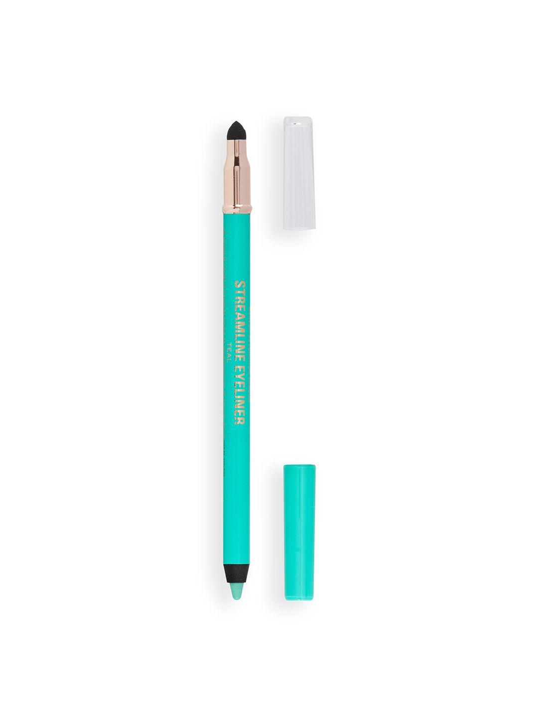 makeup revolution london streamline waterline smudge-proof eyeliner pencil 1.3 g - teal