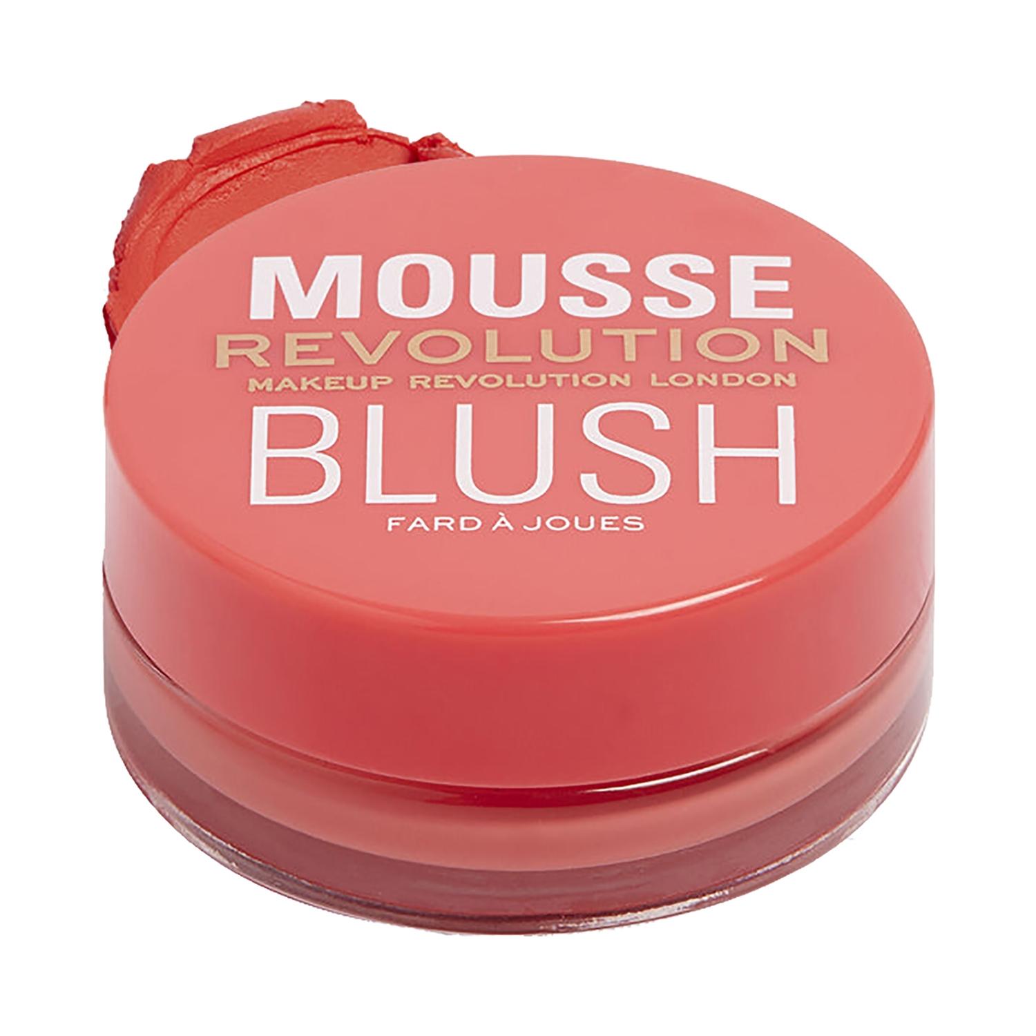 makeup revolution mousse blusher - grapefruit coral (6g)