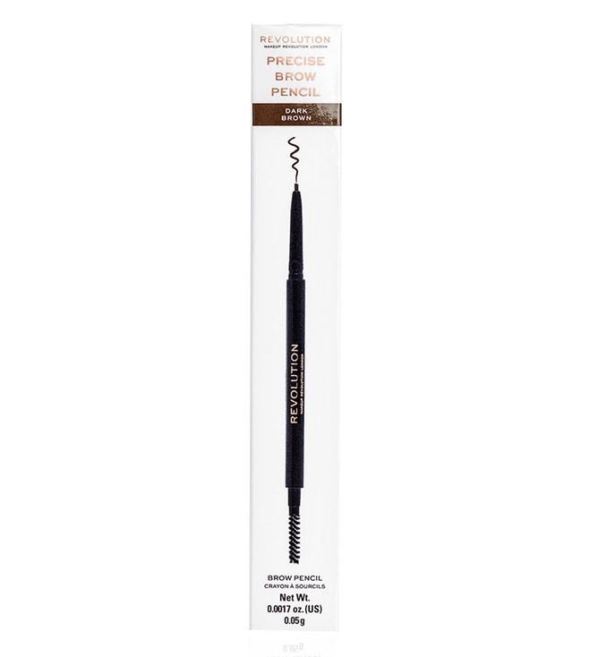 makeup revolution precise brow pencil dark brown - 0.05 gm