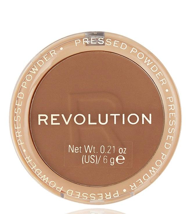 makeup revolution reloaded pressed powder tan - 6 gm