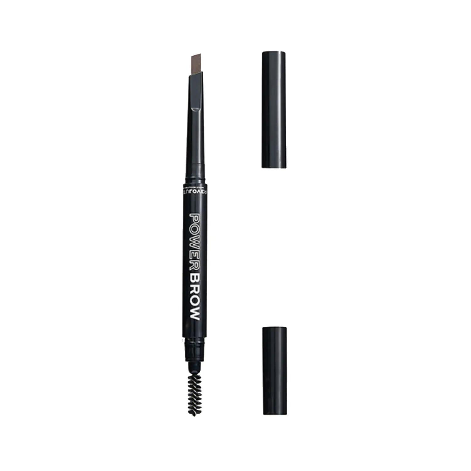 makeup revolution remove power brow pencil - dark brown (0.1g)